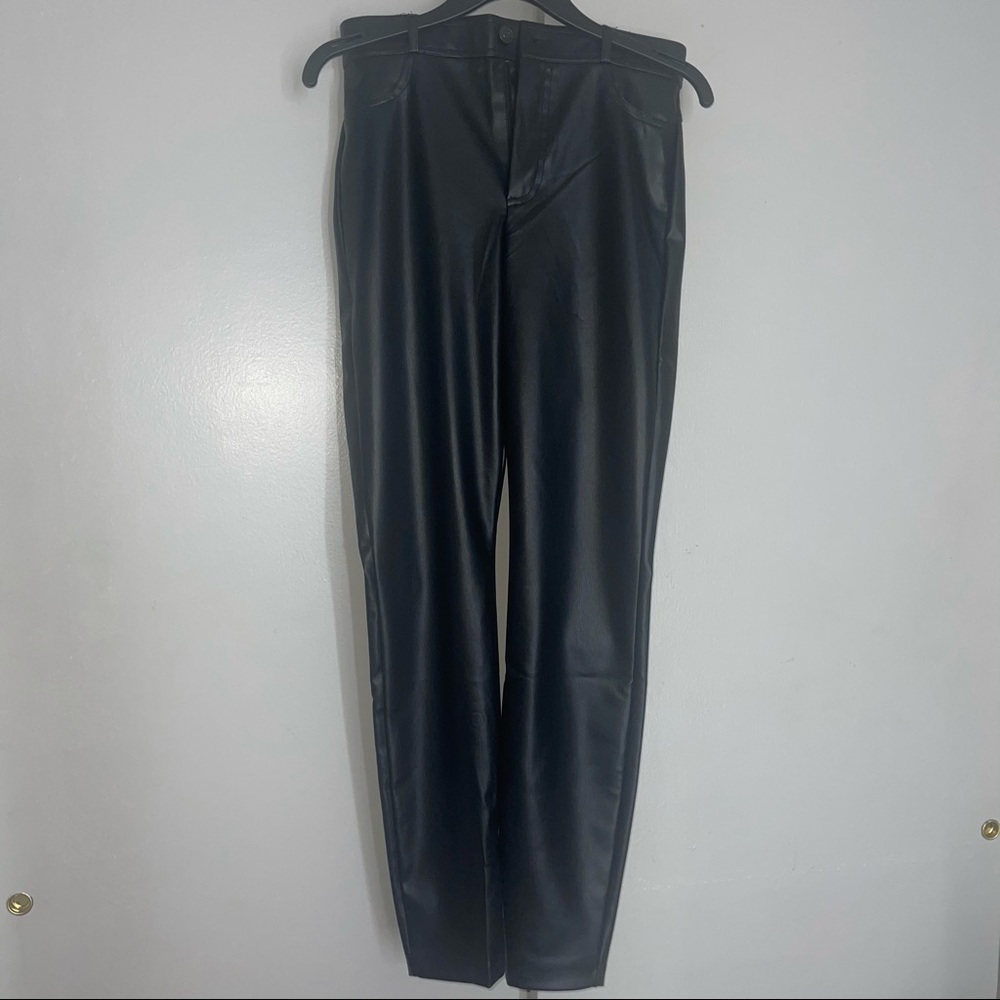 Zara leather leggings